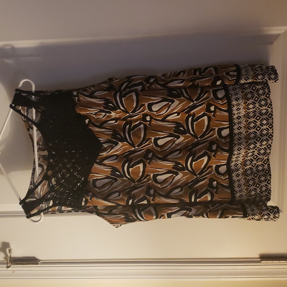 Abstract Print Relaxed Fit Top